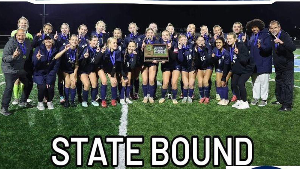 soccer team after section win