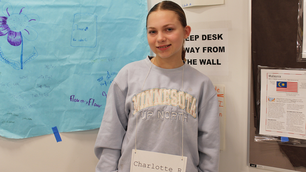 Charlotte , the SFMS Spelling Bee Champion