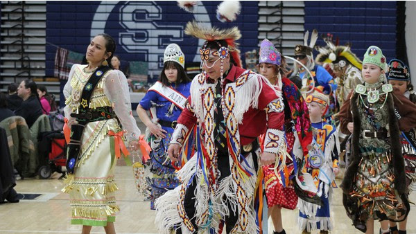 photo from a dance at the powwow
