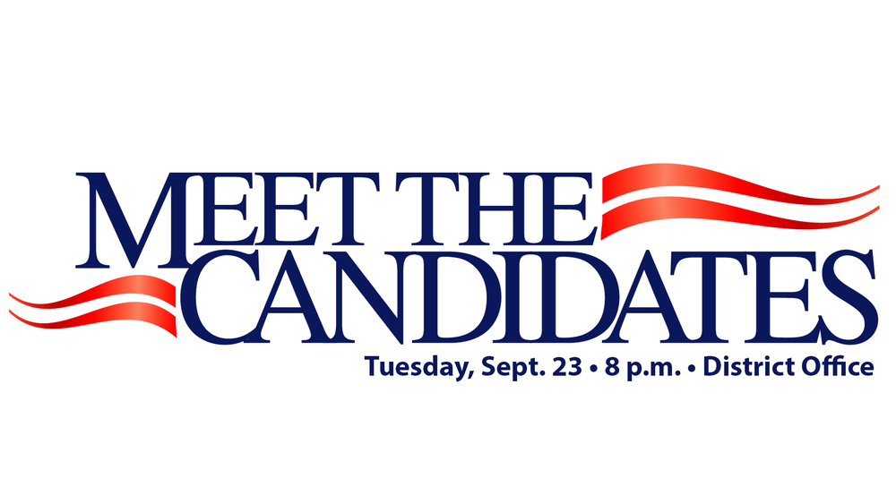 Meet the candidates graphic