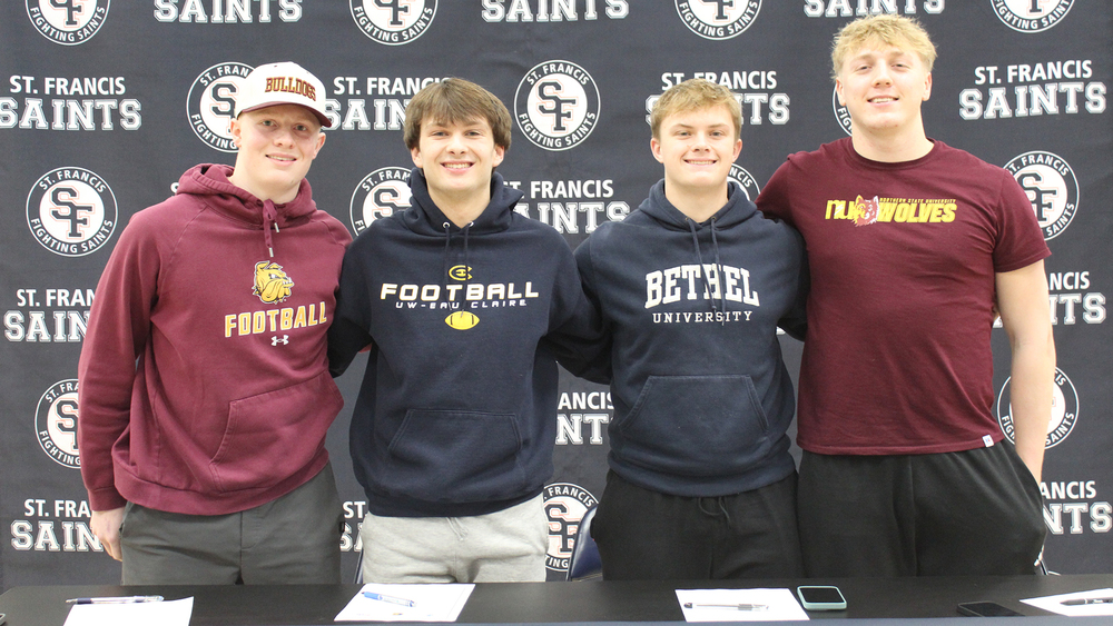 four student-athletes