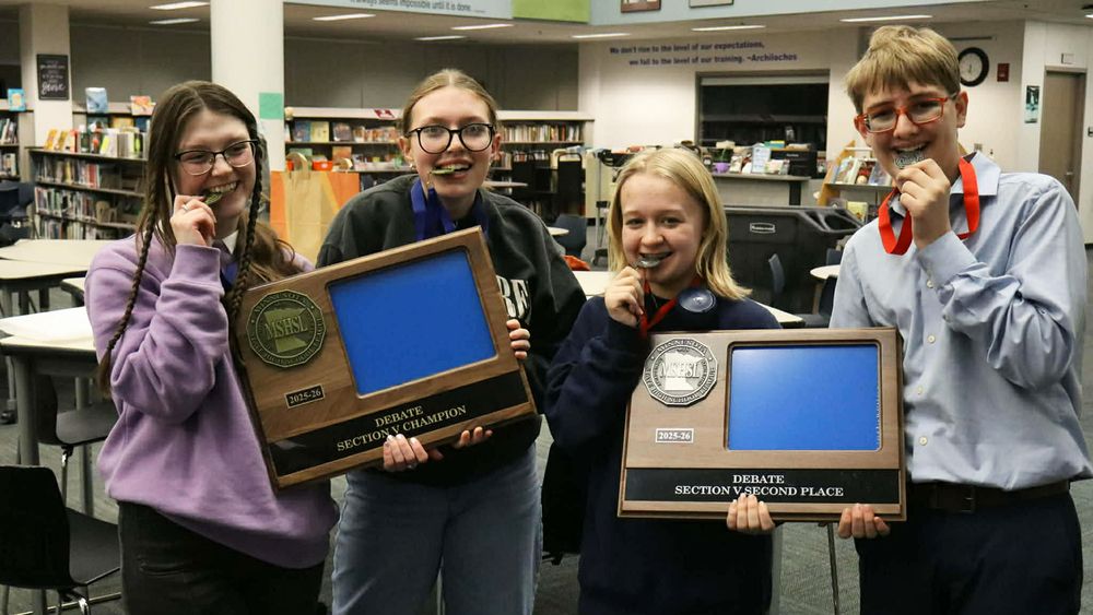 Debate teams with section awards