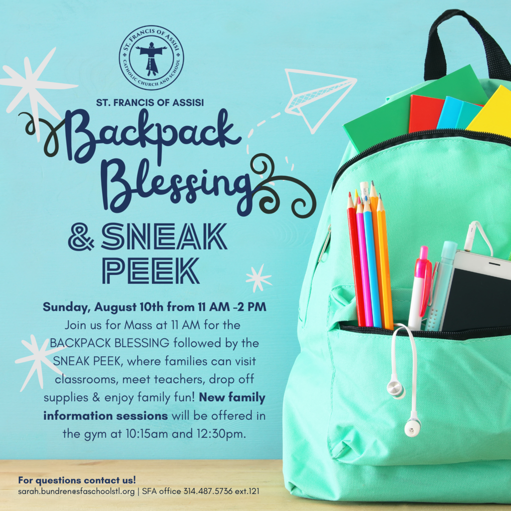 Backpack Blessing