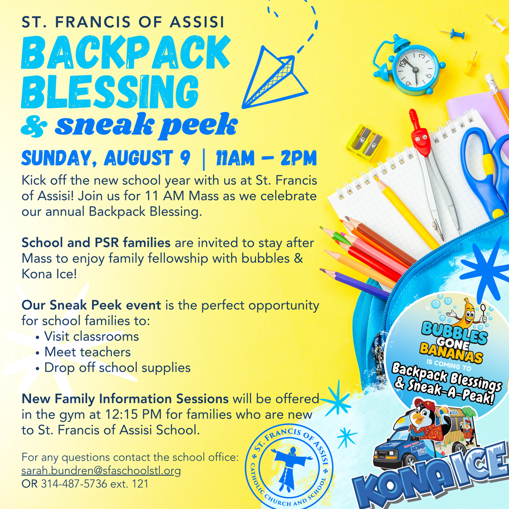 Backpack Blessing