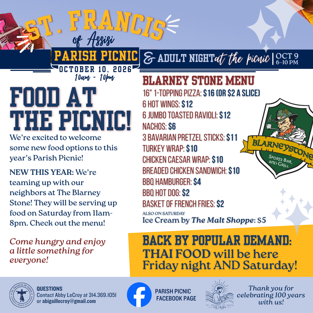 food at the picnic