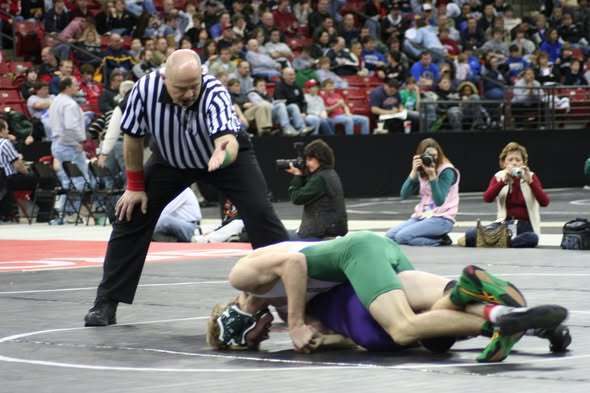 Joe Schuster, wrestling referee honored