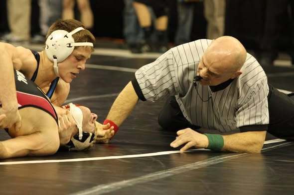 Joe Schuster, wrestling referee honored