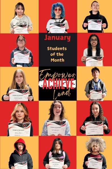Students of the Month for January 2026