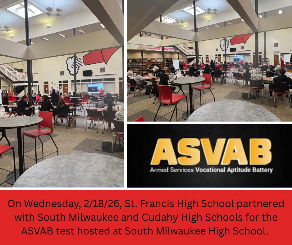 Collage of High School students taking the ASVAB test. 