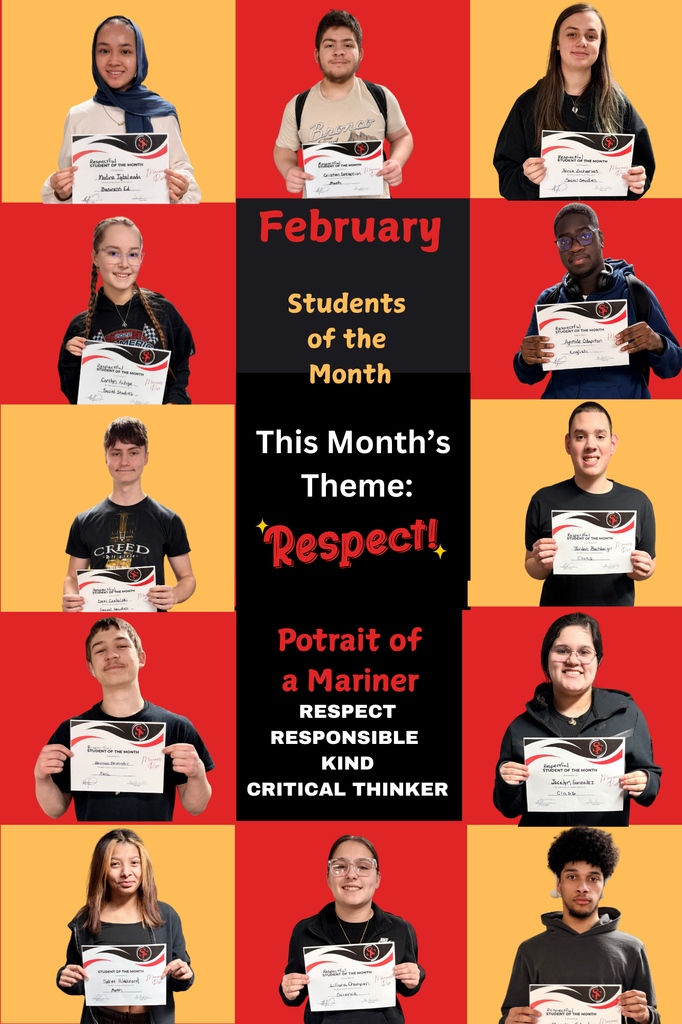 Collage of ten February Students of the Month