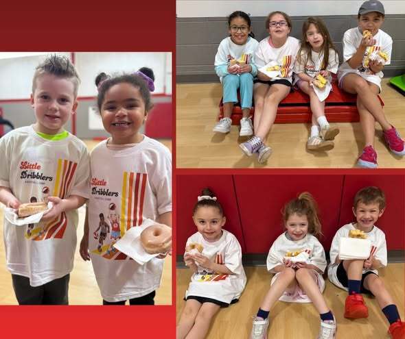 Little Dribblers Basketball Camp participants