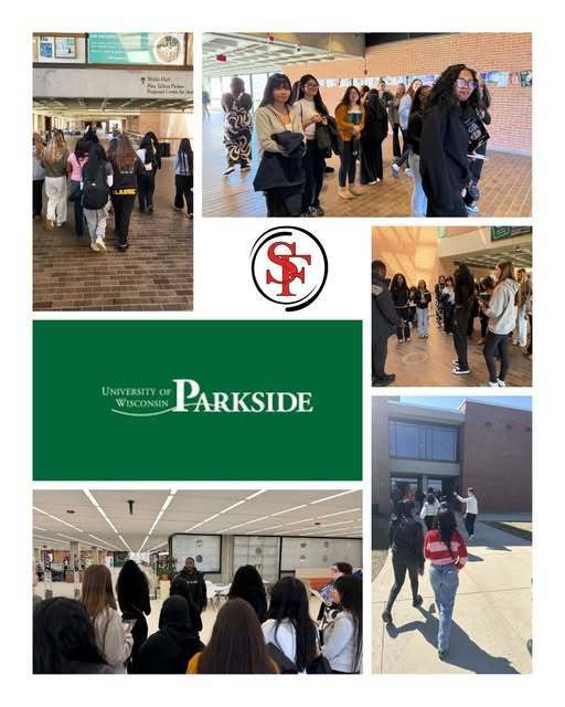Random pictures of students visiting UW Parkside