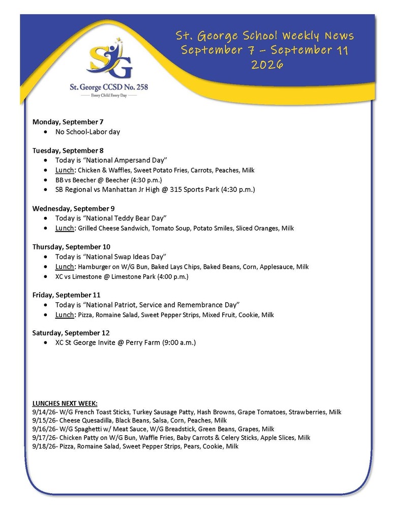 Weekly Newsletter
