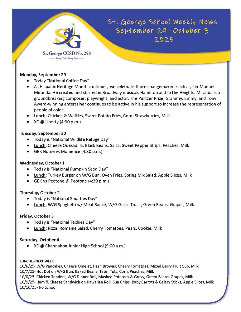 Weekly Newsletter