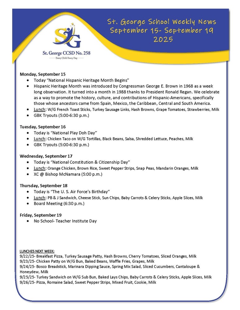 Weekly Newsletter
