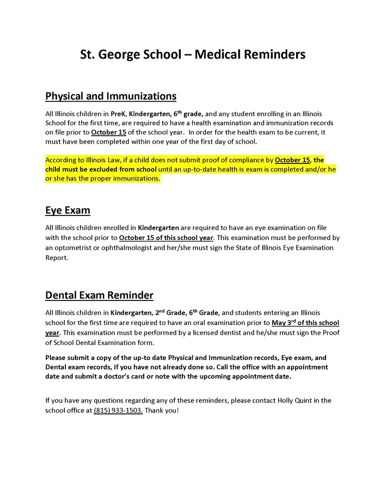 Medical Reminders