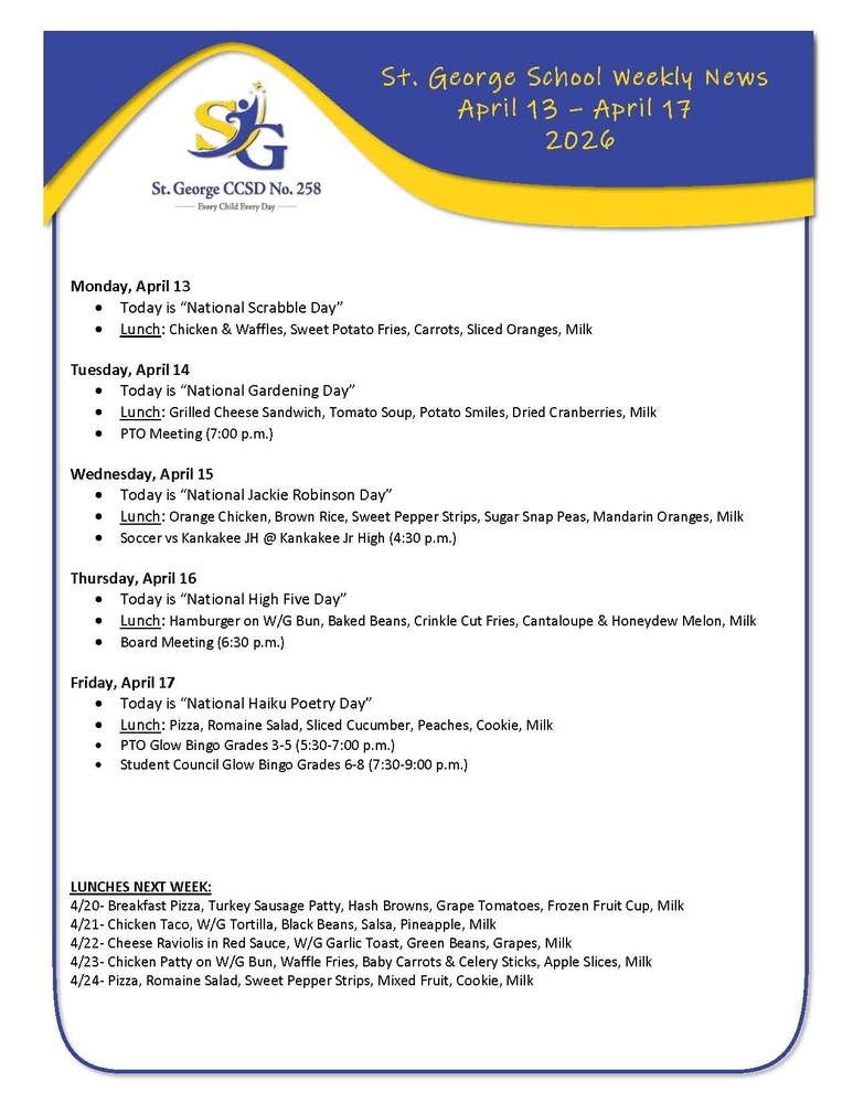 Weekly Newsletter