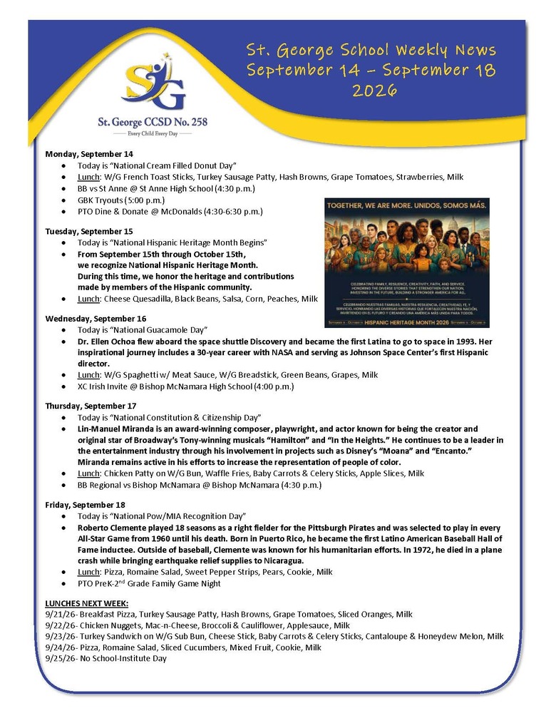Weekly Newsletter