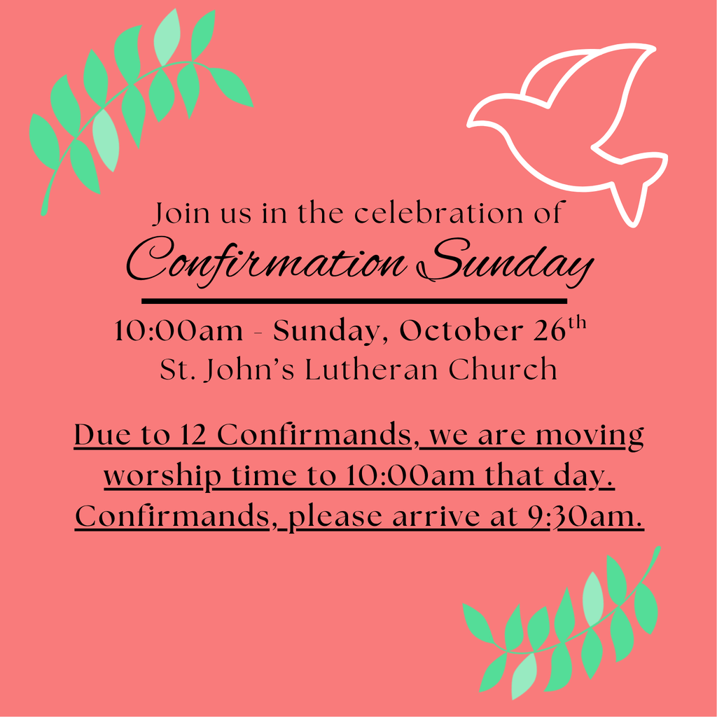 Confirmation Sunday