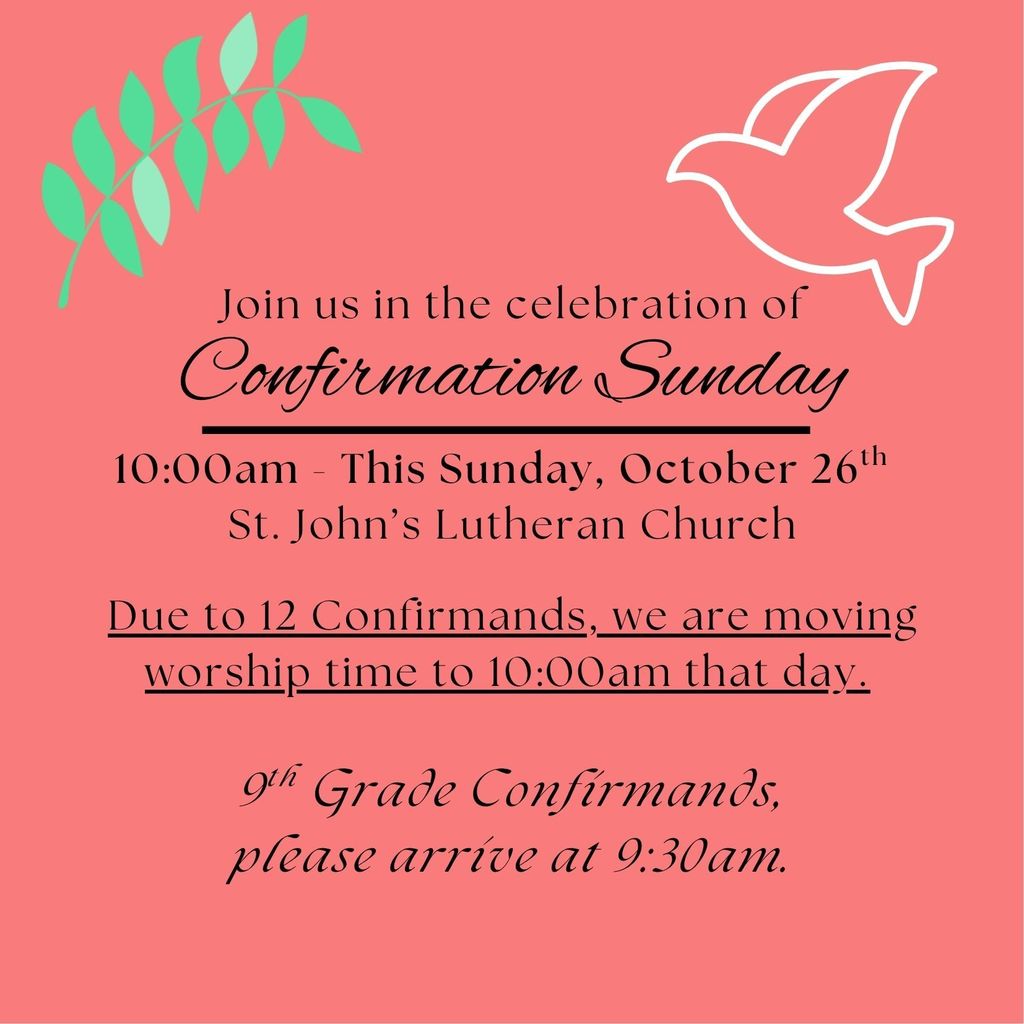 Confirmation Sunday