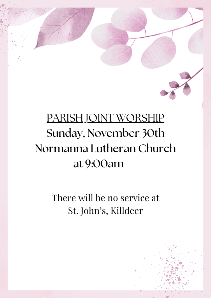 Joint Worship 11/30