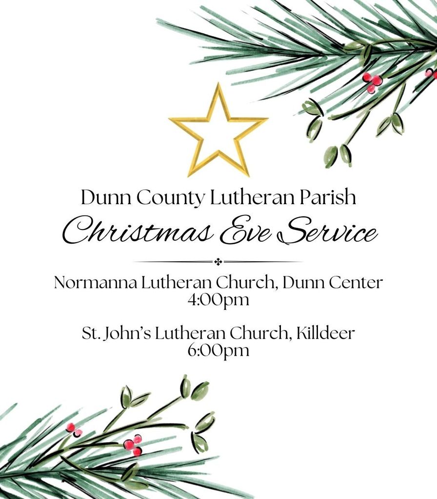 Dunn County Parish Christmas Eve Services