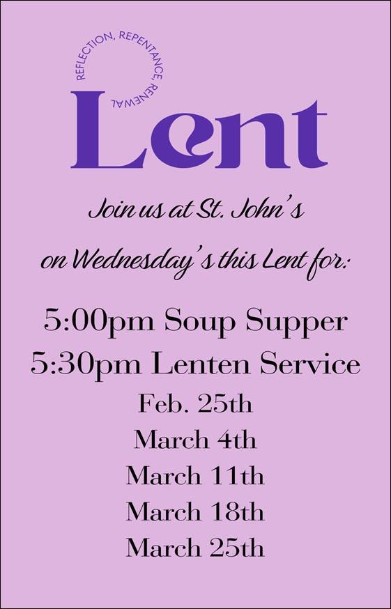 Lent Soup Supper