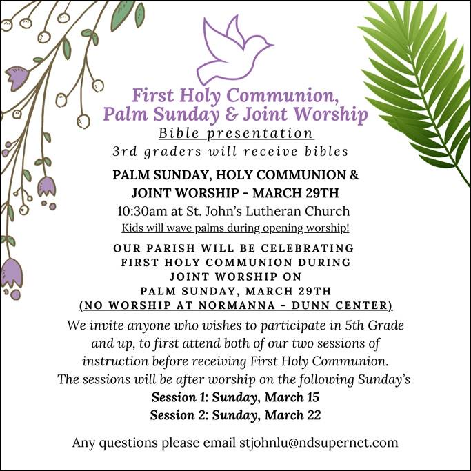 First Holy Communion