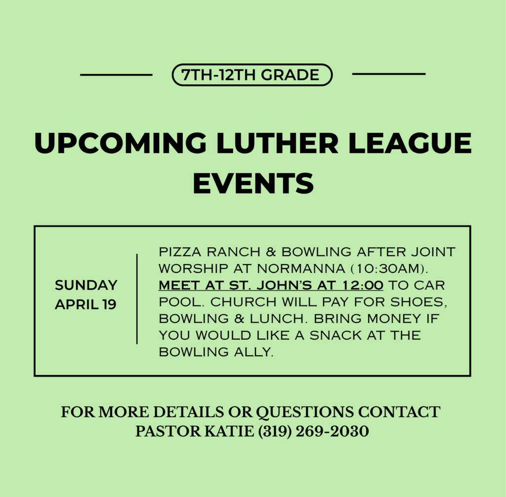 Luther League Event