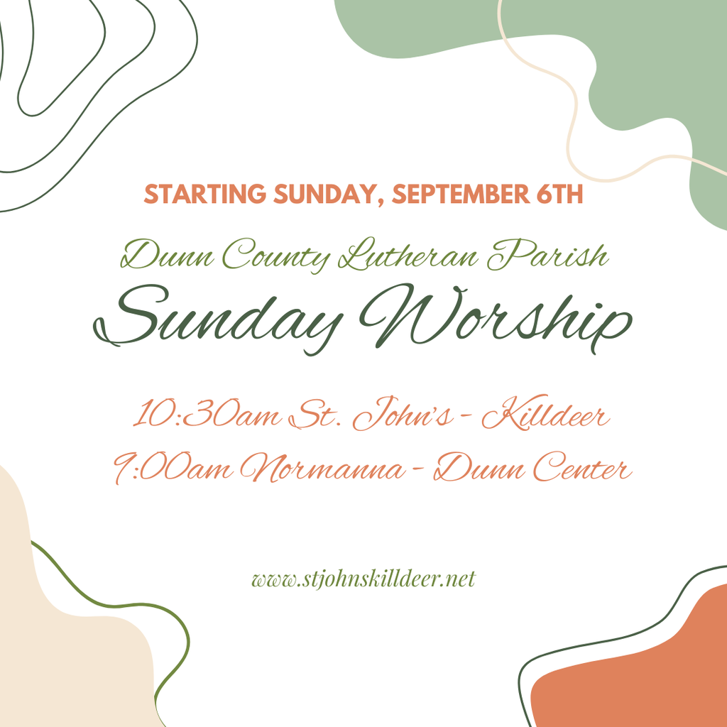 New Parish Worship times