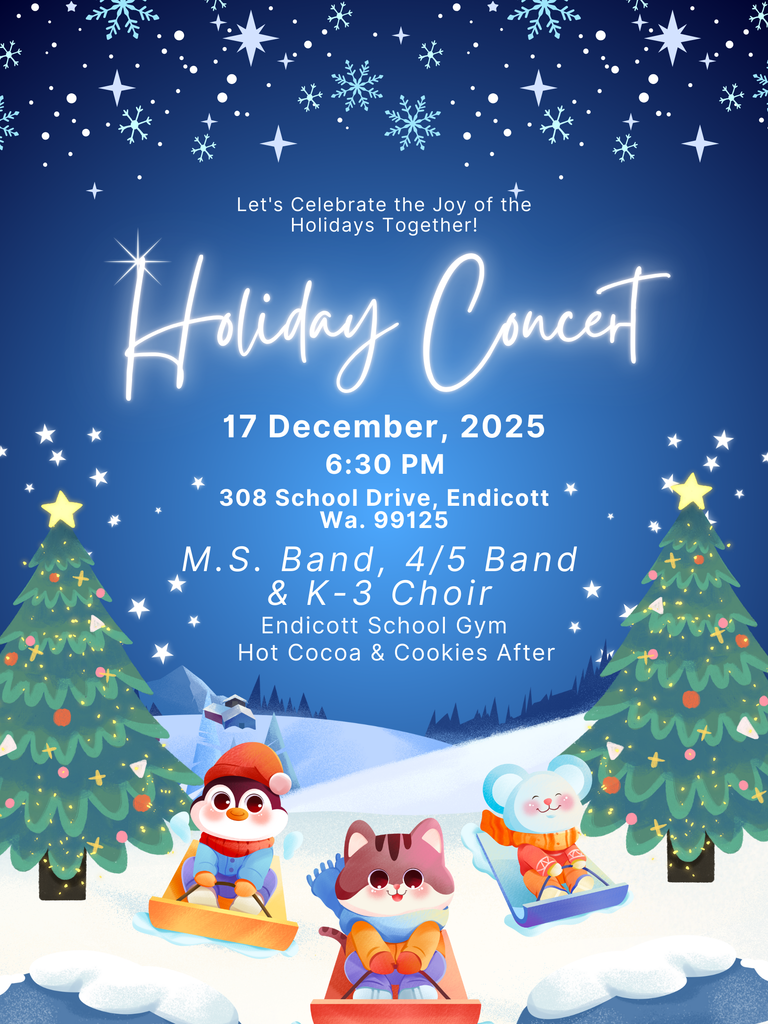 Blue Illustrative Christmas Party Poster