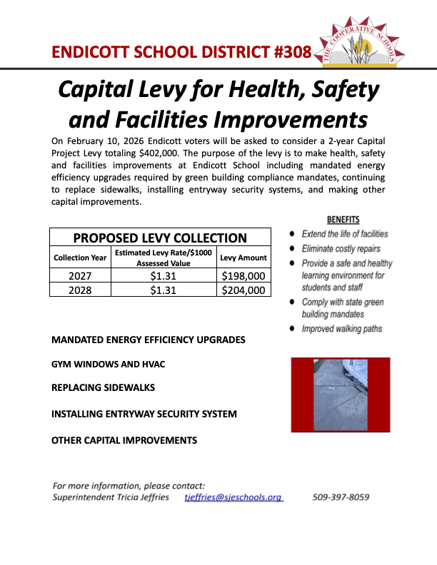 Endicott Capital Project Levy