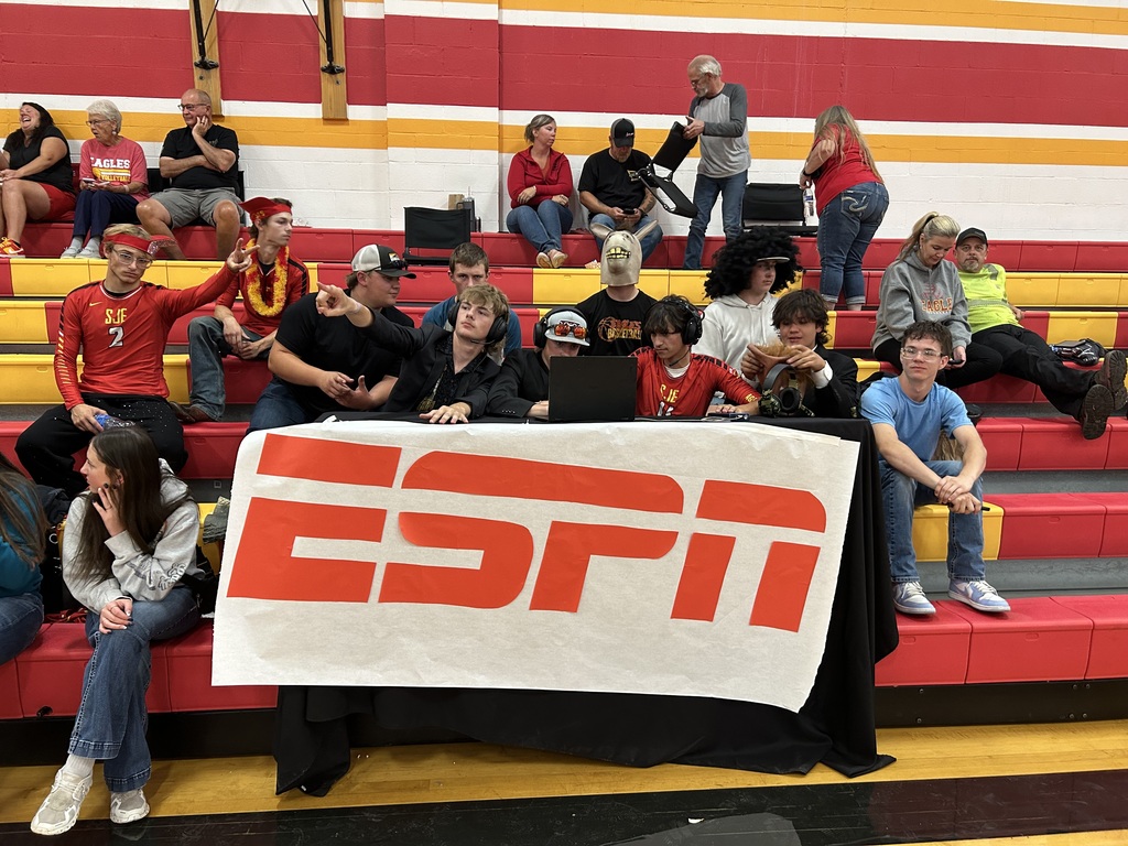 😂🏐🎙️ BREAKING NEWS: ESPN Has Arrived in SJE! 🎧🦅