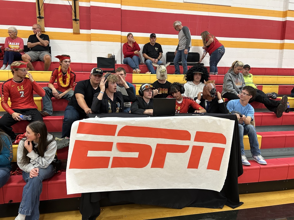 😂🏐🎙️ BREAKING NEWS: ESPN Has Arrived in SJE! 🎧🦅