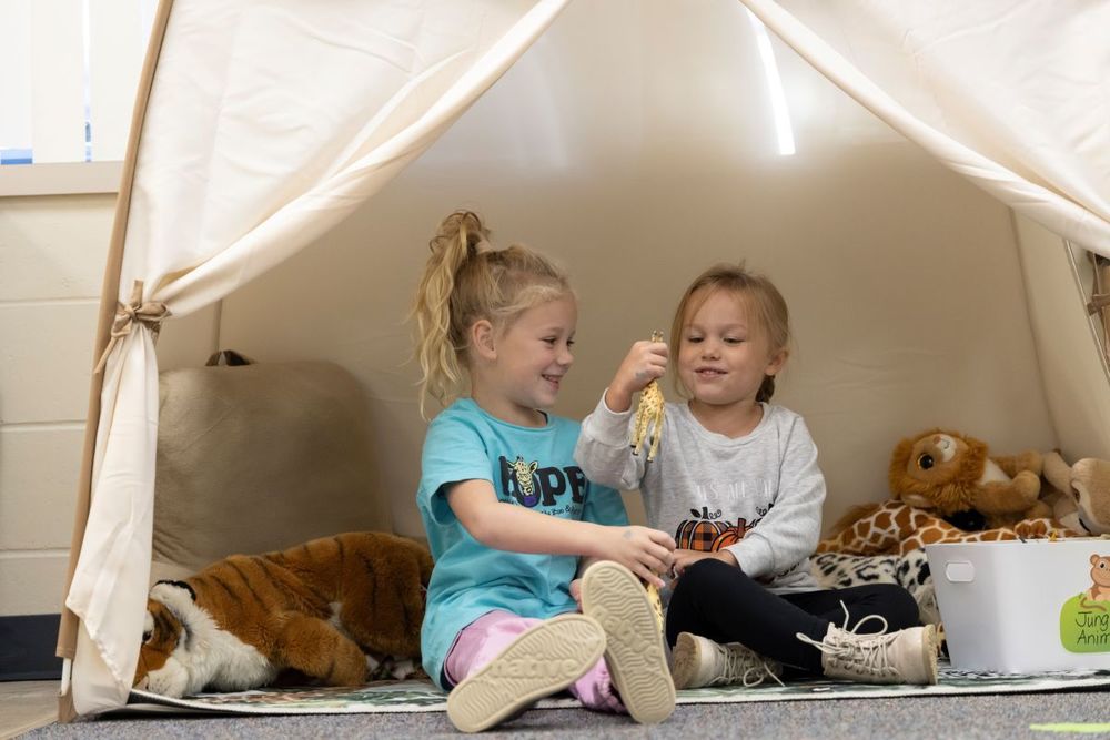 preschool children playing