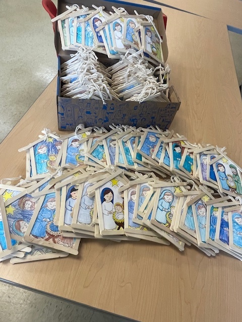 148 Nativity ornaments ready for the homebound