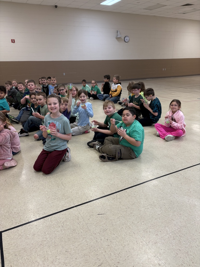 students eating green eggs and ham