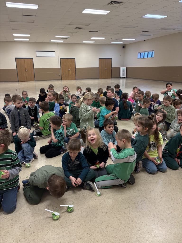 students eating green eggs and ham