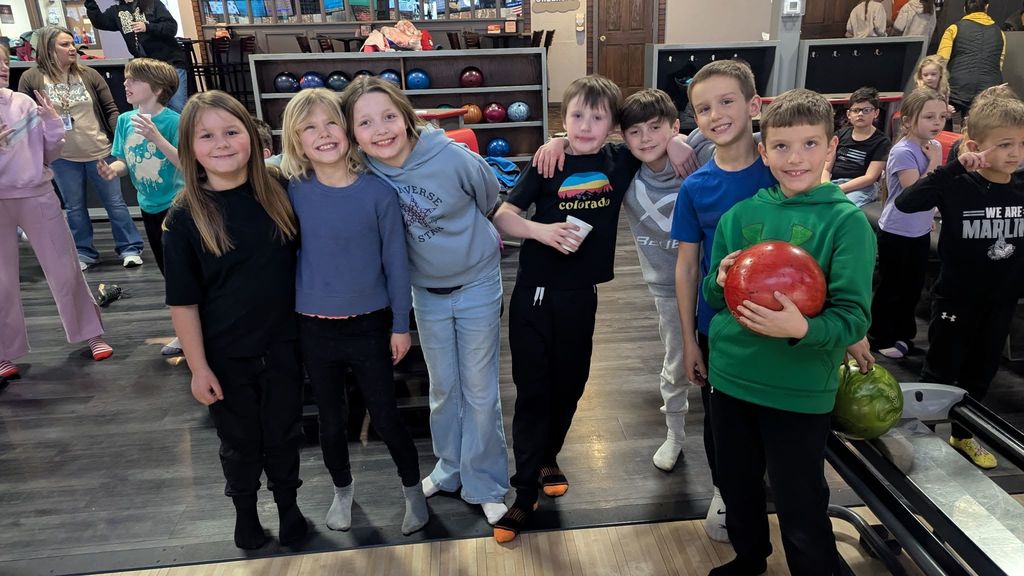 students bowling