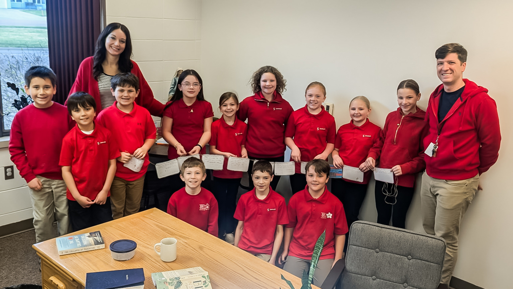 4th grade thanking Mrs. Timmer