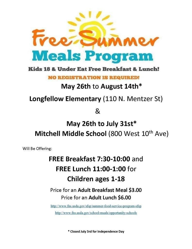 Free Summer Meals Program