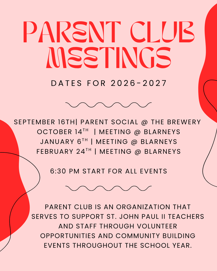 2026-2027 Parent Club Meetings