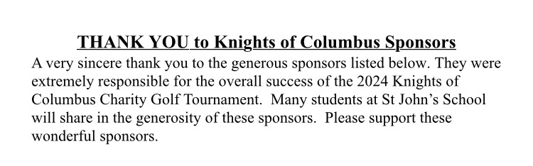 golf tournament sponsors 2024