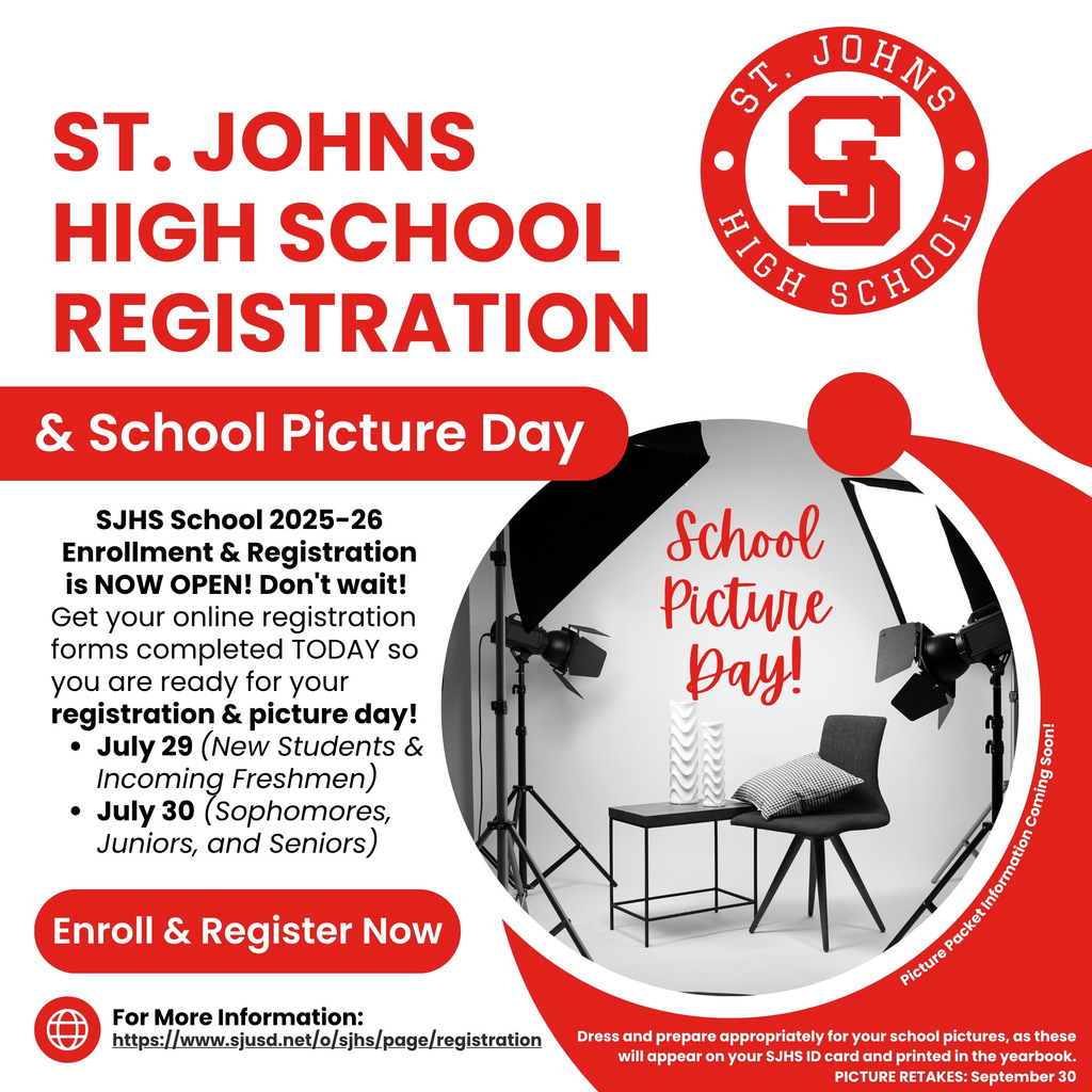 SJHS Registration & Picture Day