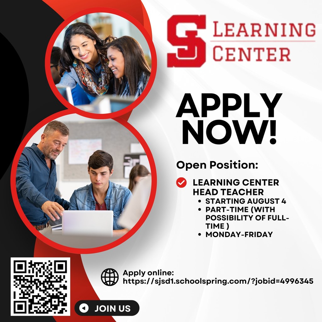 Job Openings SJLC Teacher