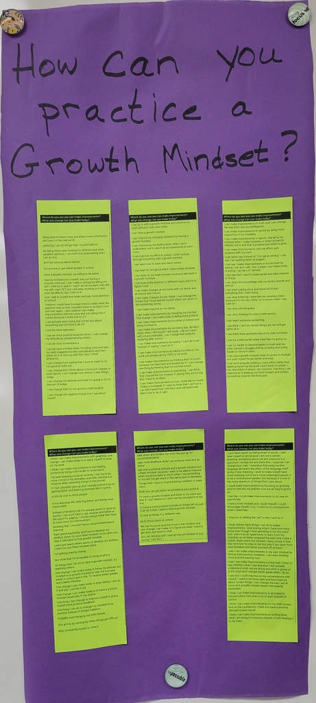 Growth Mindset ideas