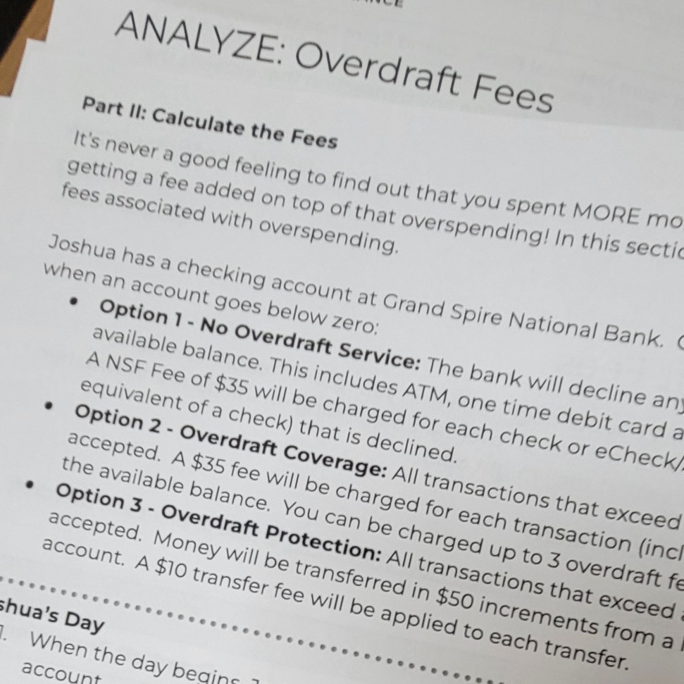 overdraft fees