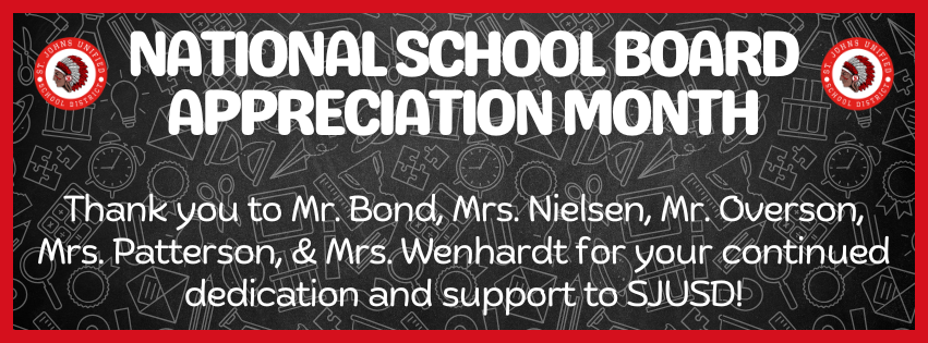 January is national school board appreciation month