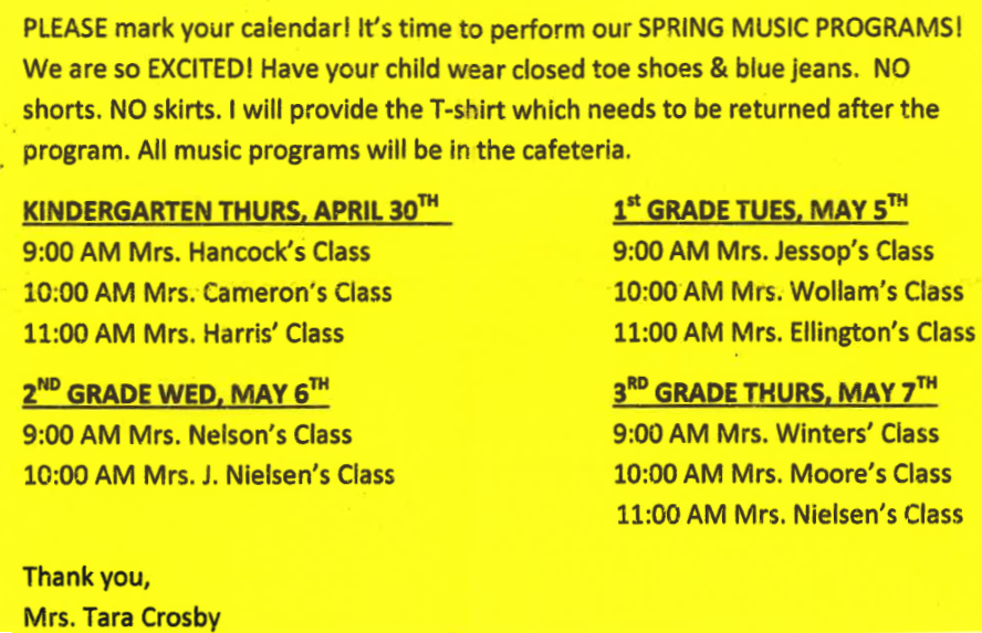 Music Programs