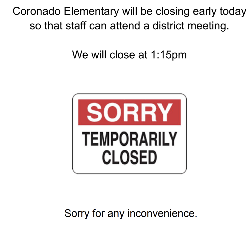 Closing early